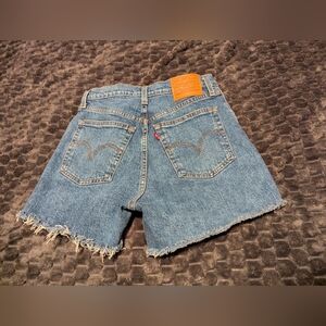 Levi's 27 Ribcage Blue Denim Shorts